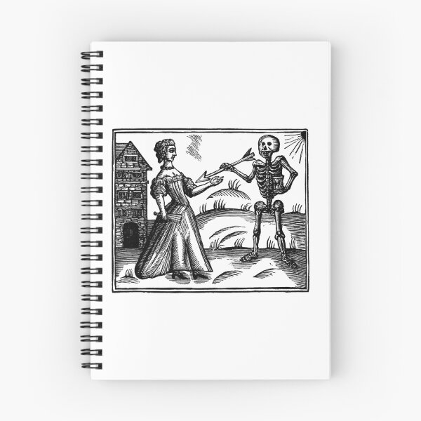 Item preview, Death and the Maiden - woodcut designed and sold by Pixelchicken.