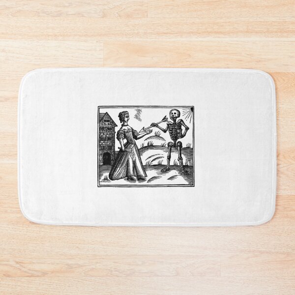Item preview, Death and the Maiden - woodcut designed and sold by Pixelchicken.