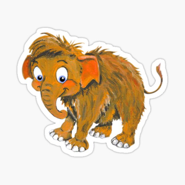 Woolly Mammoth Decal & Acrylic Blank COMBO