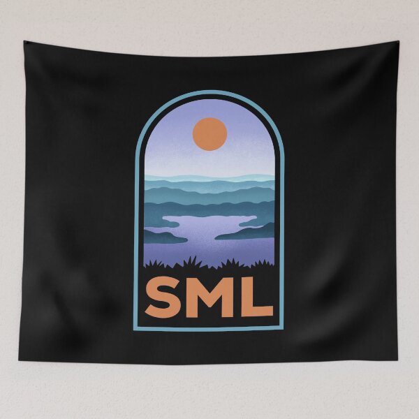 Item preview, Smith Mountain Lake Retro Landscape designed and sold by HalpinDesign.
