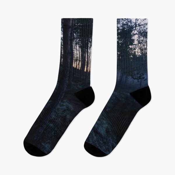 Item preview, Last lights in the forest blue designed and sold by Jouko Lehto Photography.