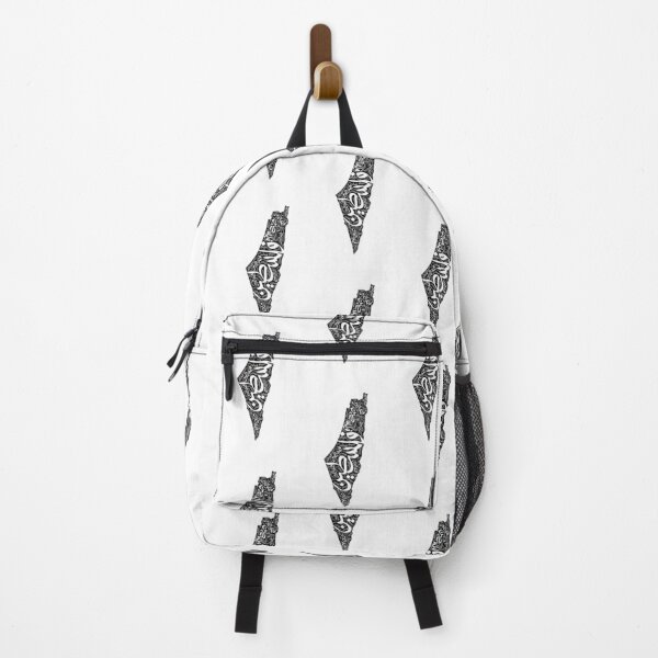 Item preview, Free Palestine map white and black فلسطين designed and sold by ArabicFeather.