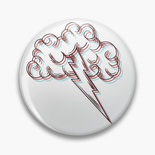 Artikelvorschau, Trippy 3D Thunder Cloud - Version 1 entworfen und verkauft von PandaParcels.