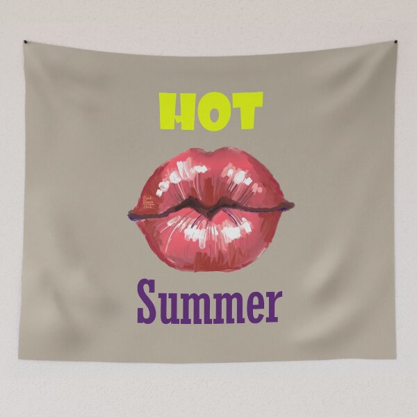 Item preview, Beautiful fashion lips. Sweet lovely sexy cute summer kiss. designed and sold by RukkiZukkiArt.
