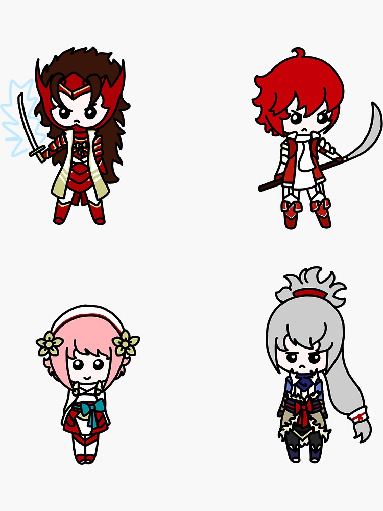 Hoshidan Sibling Sticker Set by shroomsoft