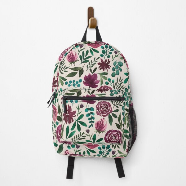 Aperçu de l'œuvre Motif d'eucalyptus floral magenta profond créée et vendue par Lauren Ullrich.