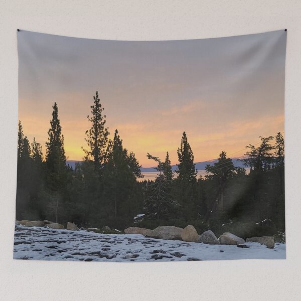 Item preview, Pine trees at sunset designed and sold by flagboss.