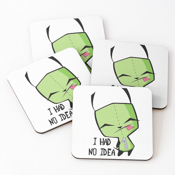 Item preview, Invader Zim's GIR in dog costume with "I Had No Idea" quote designed and sold by ExcuseMeSticker.