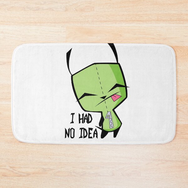 Item preview, Invader Zim's GIR in dog costume with "I Had No Idea" quote designed and sold by ExcuseMeSticker.