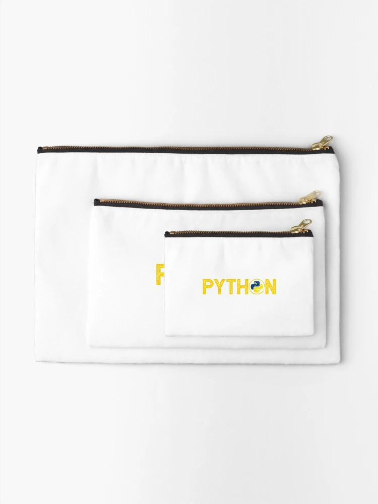 Thumbnail 2 of 4, Zipper Pouch, Python Tshirt Python Programmer  |Gift shirt python designed and sold by ellagnonmay.