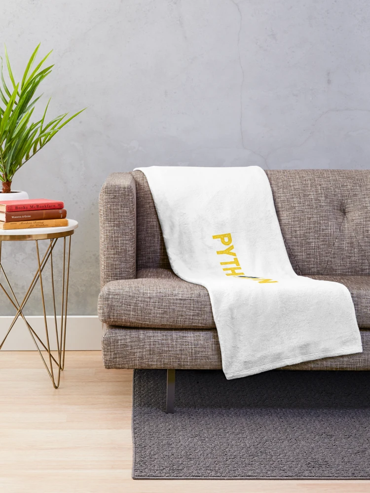 Thumbnail 2 of 6, Throw Blanket, Python Tshirt Python Programmer  |Gift shirt python designed and sold by ellagnonmay.