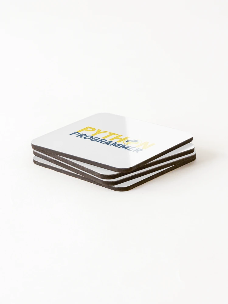 Thumbnail 4 of 5, Coasters (Set of 4), Python Tshirt Python Programmer for engineer |Gift shirt python designed and sold by ellagnonmay.