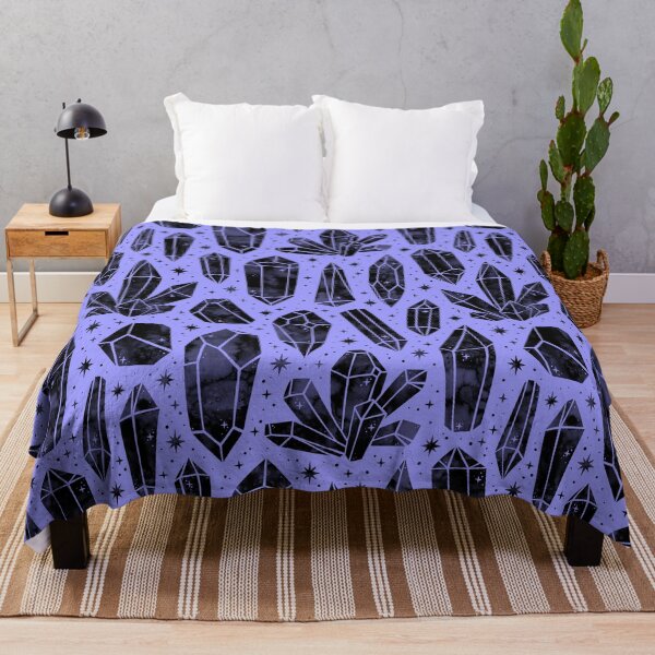 Item preview, Black Crystal on Blue designed and sold by Paisley Yazel.