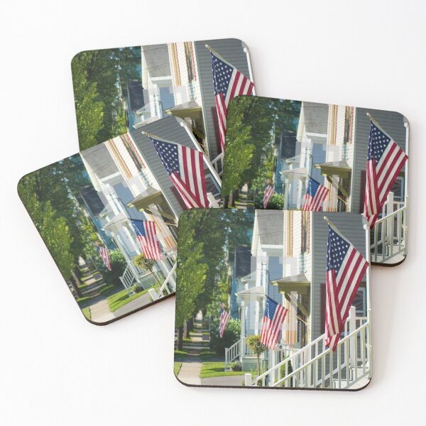Item preview, American flags on porches designed and sold by flagboss.