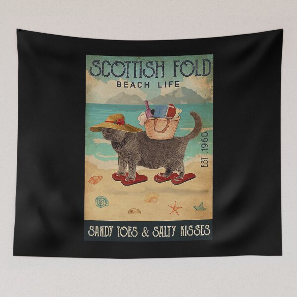 Item preview,  Scottish Fold Cat Beach Life Sandy Toes  designed and sold by Douglafa.