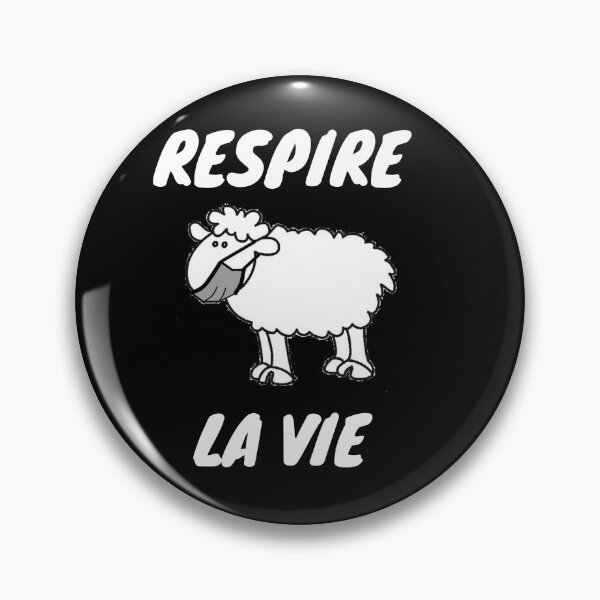 Item preview, Respire - Black background - French designed and sold by ThinkHum.