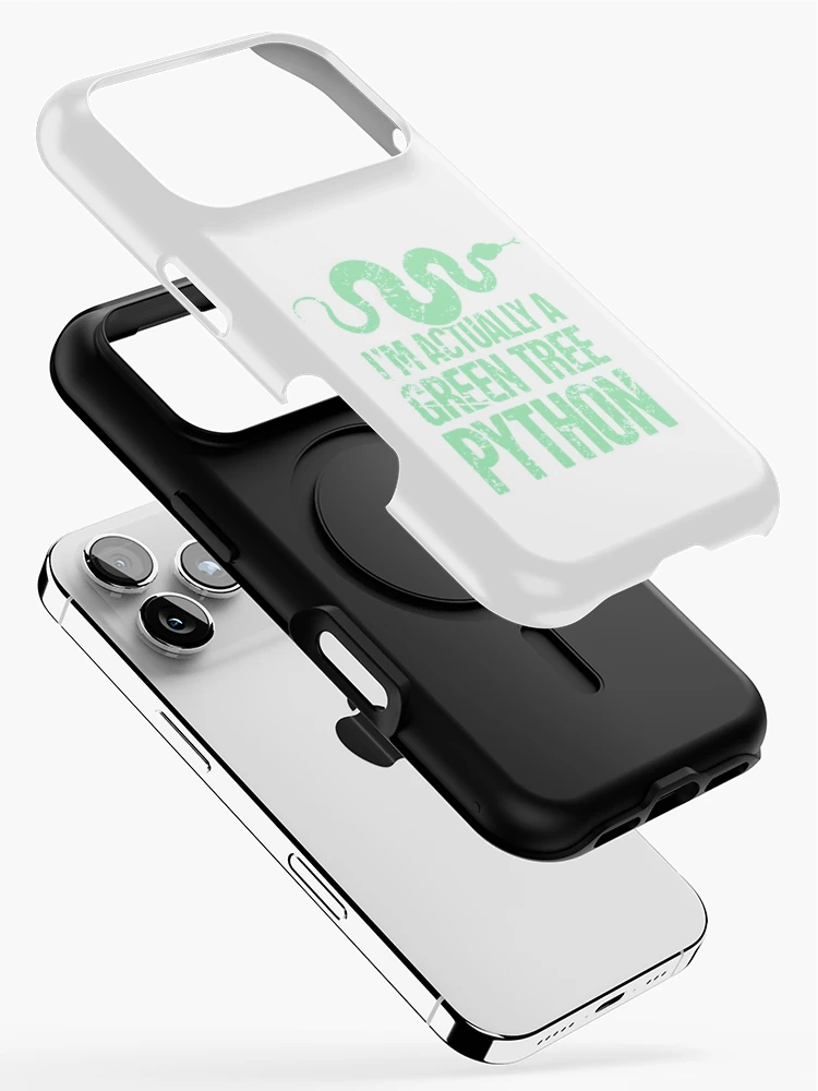 Thumbnail 2 of 4, iPhone Case, Python Tshirt Pet Python Snake / Green Tree Python Reptile  |Gift shirt python designed and sold by ellagnonmay.