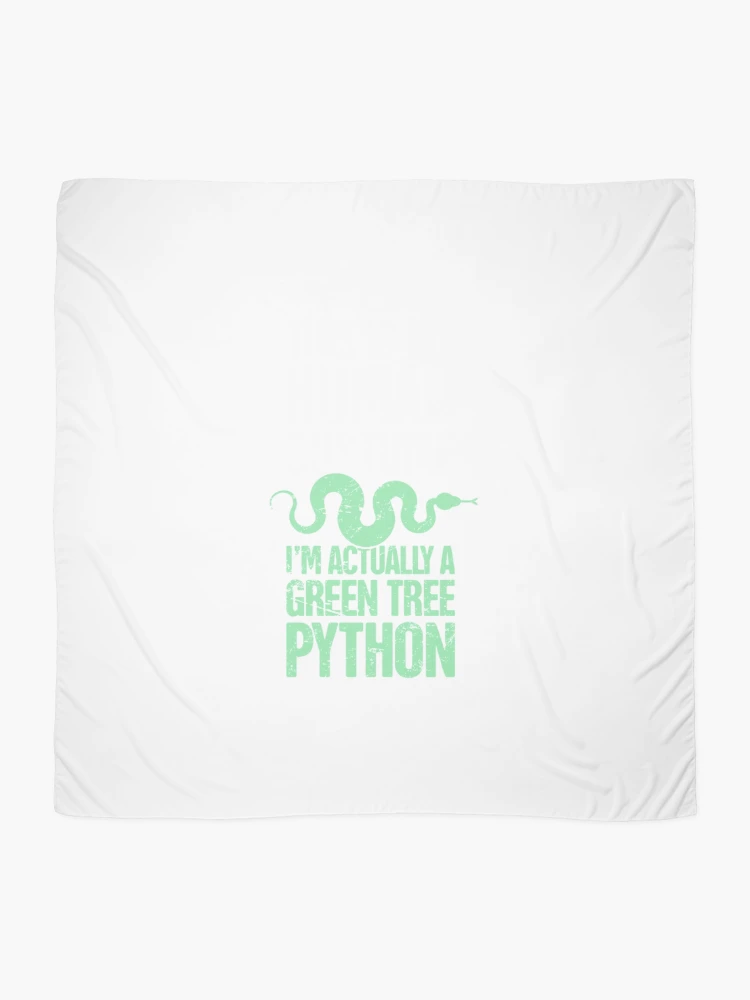 Thumbnail 2 of 3, Scarf, Python Tshirt Pet Python Snake / Green Tree Python Reptile |Gift shirt python designed and sold by ellagnonmay.