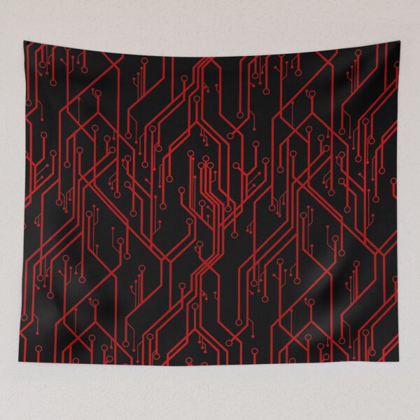 Item preview, Red circuit board tech designed and sold by jc007.