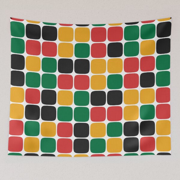 Item preview, Squircle Pattern (Rasta Colours) designed and sold by John Uttley.