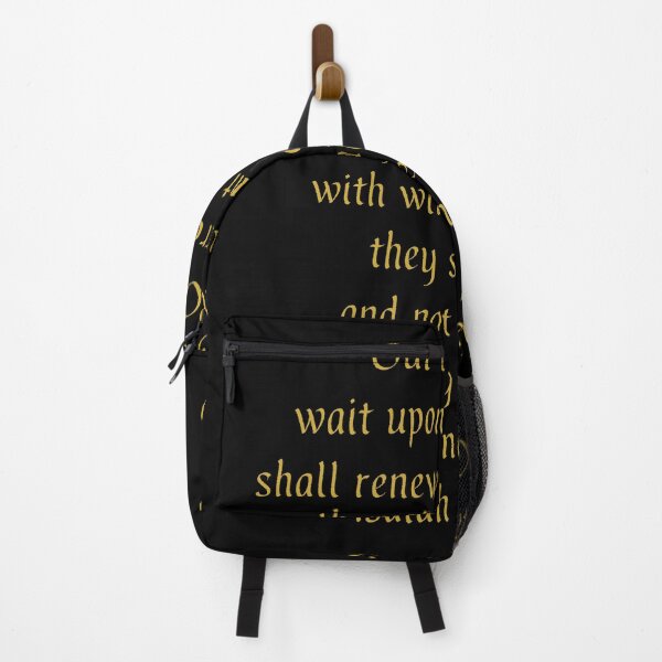 Item preview, Isaiah 40:31 KJV Gold Gothic Print designed and sold by VerShirts.