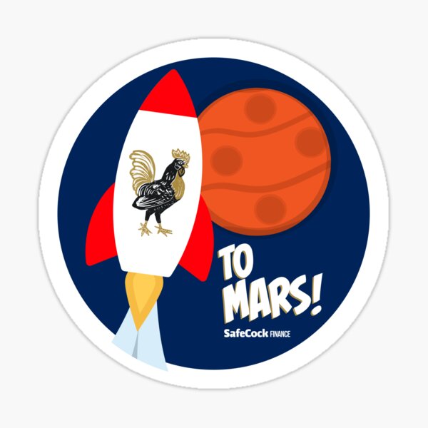 To Mars! Sticker