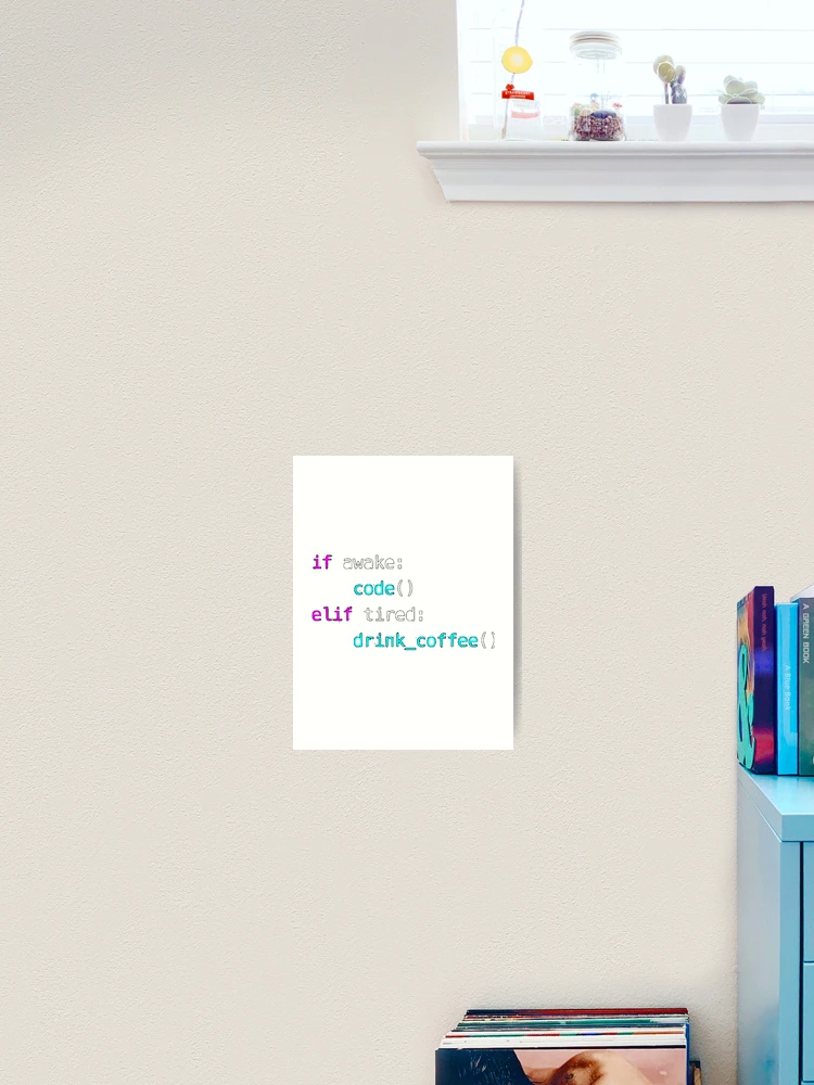 Thumbnail 2 of 3, Art Print, Python Tshirt Coding Algorithm for Python Developer |Gift shirt python designed and sold by ellagnonmay.