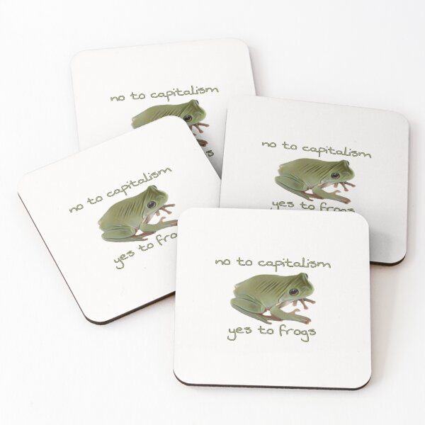Item preview, no to capitalism, yes to frogs designed and sold by ella-88.