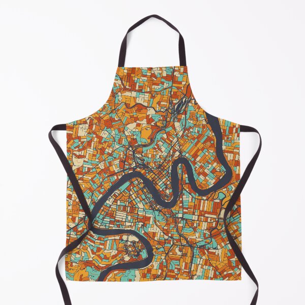Item preview, Brisbane Map - Mosaic - Retro Colors designed and sold by HomeCities.