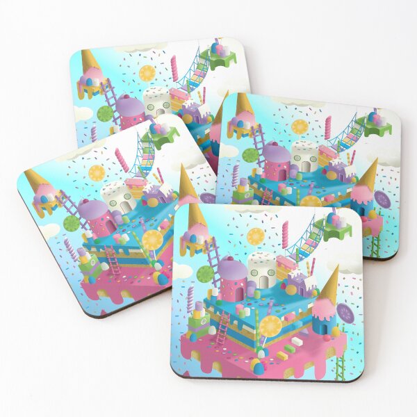 Item preview, Original Illustration of a Candy Land designed and sold by ExcuseMeSticker.