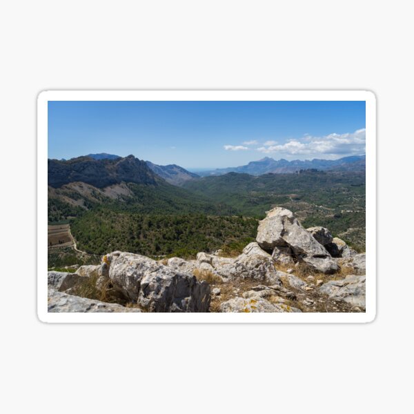 View of a beautiful mountain landscape Sticker
