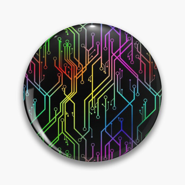 Item preview, Rainbow techno circuit board tech designed and sold by jc007.