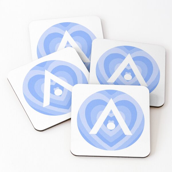 Item preview, Baby Blue Hearts Aveda Logo designed and sold by Dalaura.