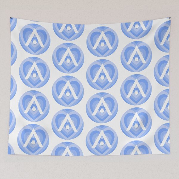 Item preview, Baby Blue Hearts Aveda Logo designed and sold by Dalaura.