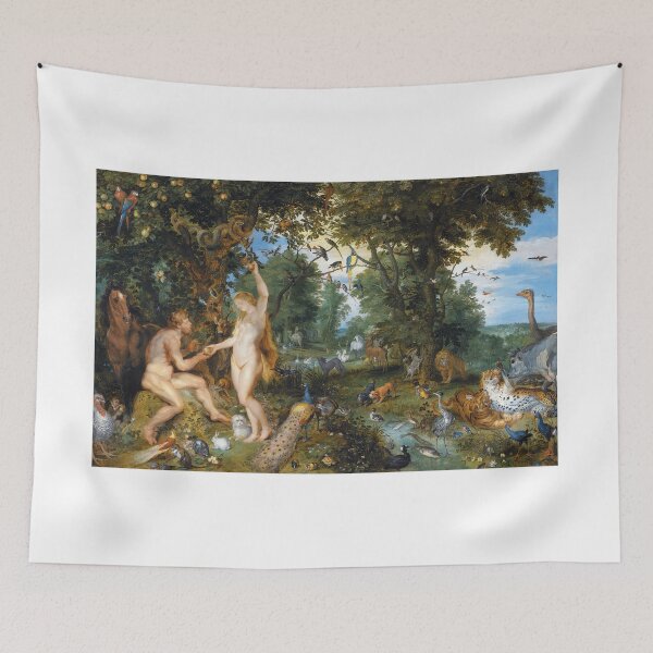 Artikelvorschau, Der Garten Eden mit dem Sündenfall von Jan Brueghel de Oude & Peter Paul Rubens. entworfen und verkauft von Historical Paintings.