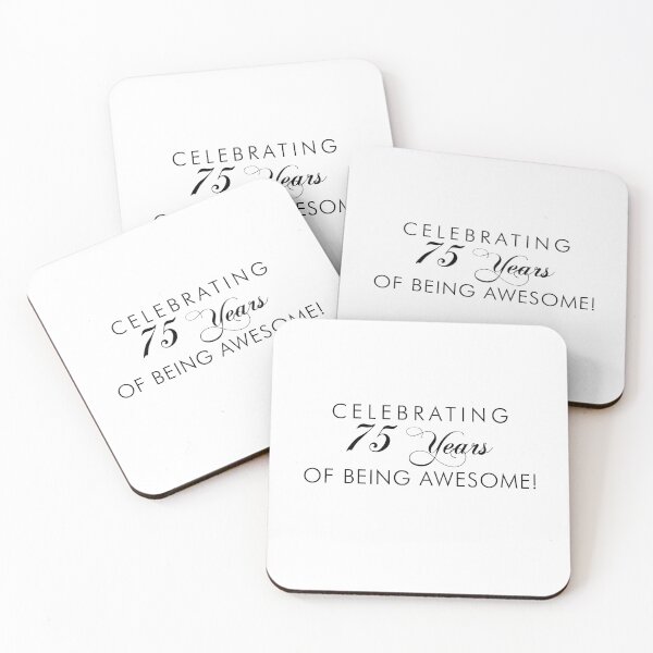 Item preview, Celebrating 75 Years Of Being Awesome 75th Birthday designed and sold by jaycartoonist.