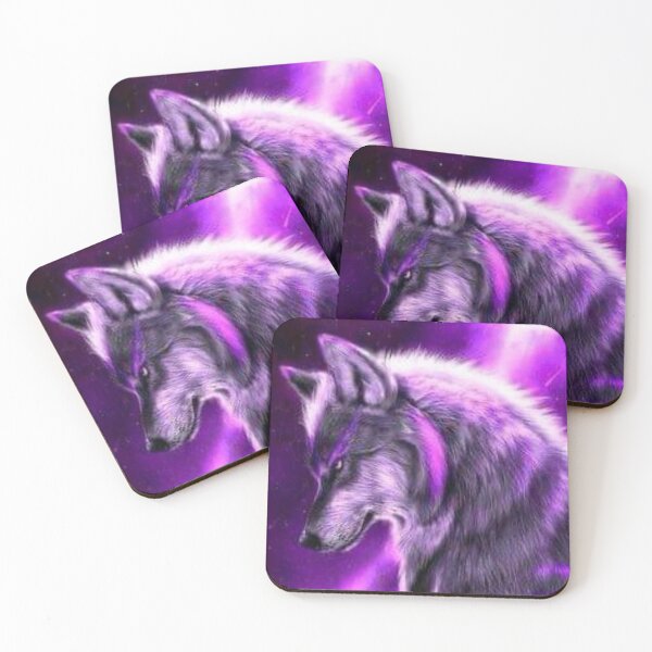 Item preview, Purple wolf Spirit Animal designed and sold by slashrose4ever.