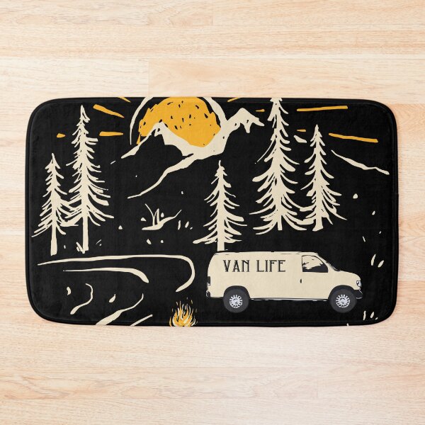 Item preview, Camping In A Mountain Forest Van Life designed and sold by scooterbaby.