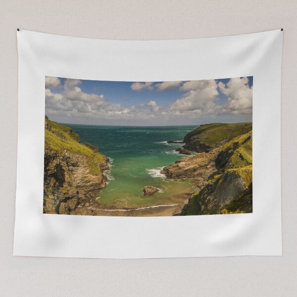 Item preview, The rugged cliffs around Tintagel in Cornwall designed and sold by MichaelBShannon.