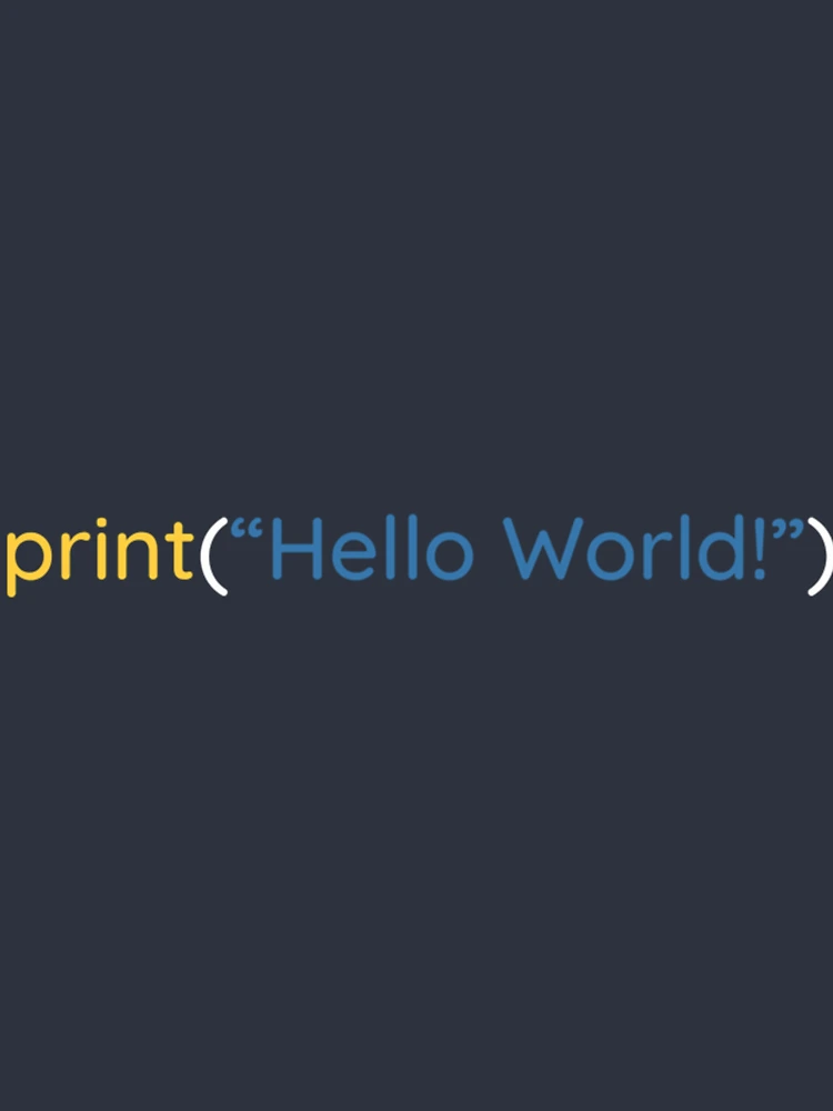 Thumbnail 4 of 4, Relaxed T-Shirt, Python Tshirt Python print("Hello World!") | Python coding merch |Gift shirt python designed and sold by ellagnonmay.