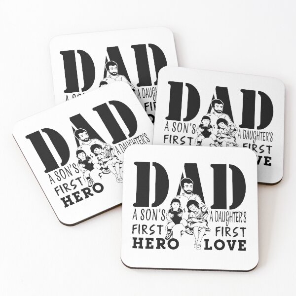 Item preview, Dad A Son’s First Hero, A Daughter’s First Love designed and sold by MiaStyleStudio.