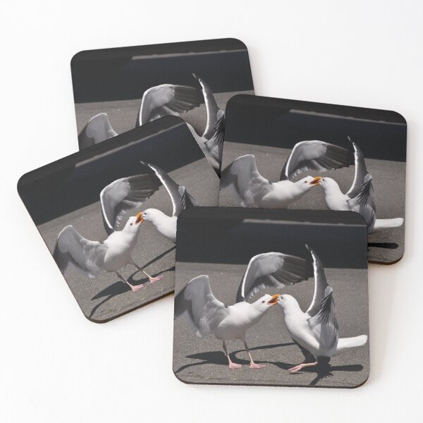 Item preview, Seagulls fighting and biting designed and sold by flagboss.