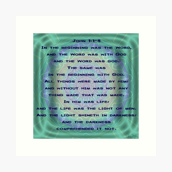 Item preview, John 1:1-5 designed and sold by Tänya Littlejohn.