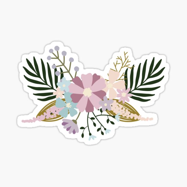 BOHO FLOWER STICKERS