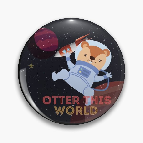 Item preview, Otter this world astronaut  designed and sold by indigofox-x.