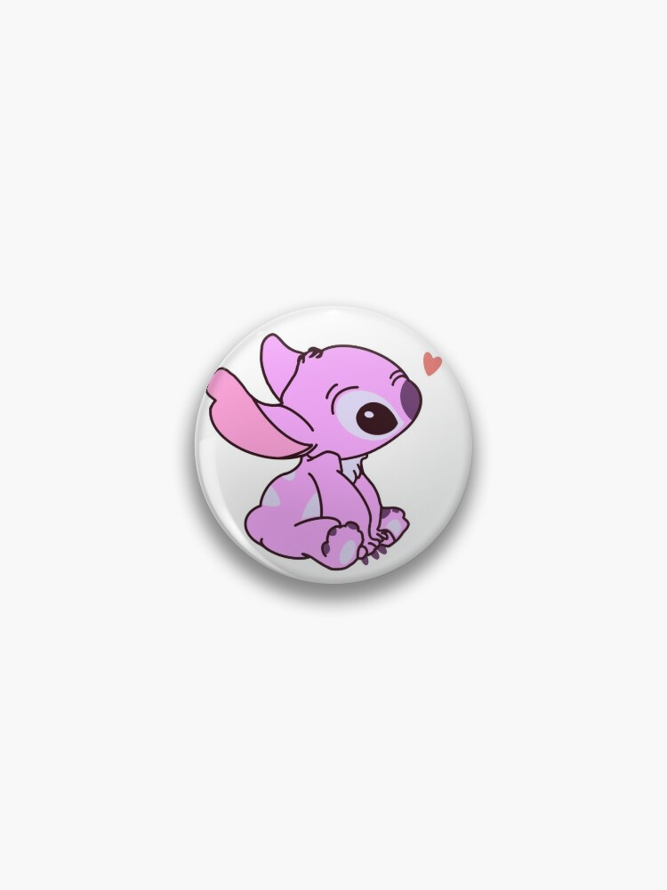 Stitch ( Pink and Blue Version ) Pin for Sale by Alexa Shoop