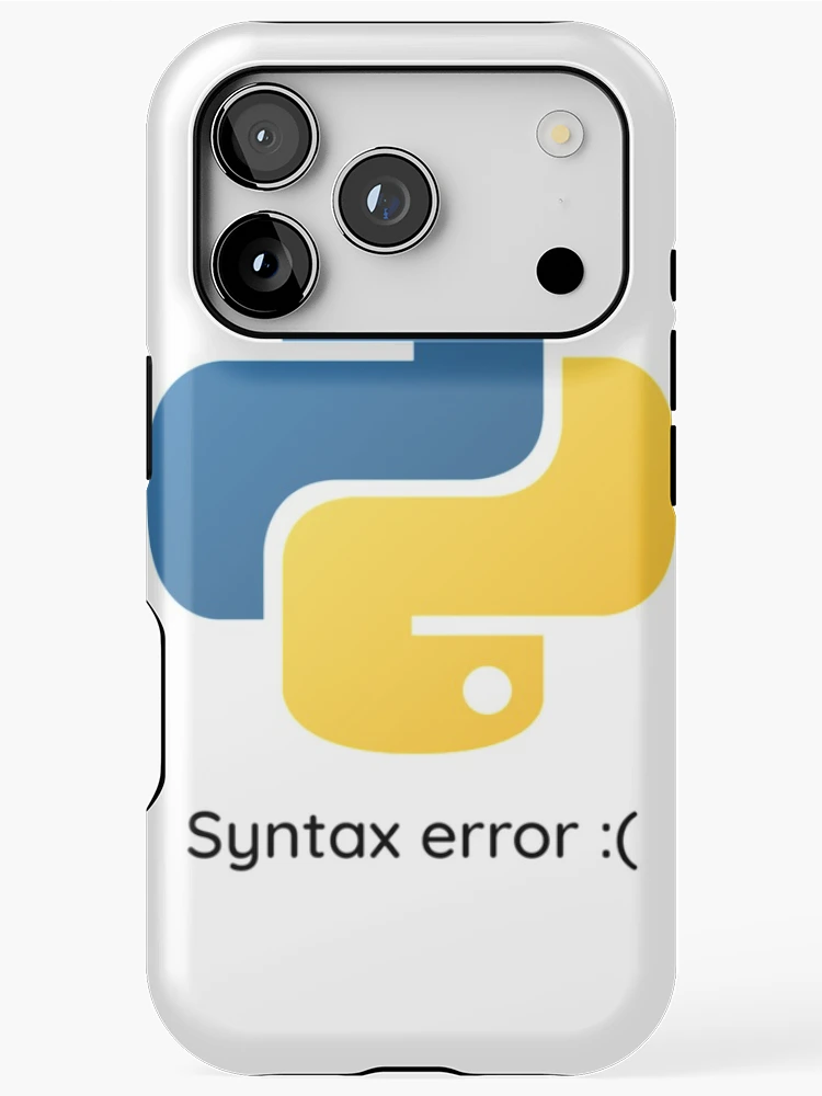 Thumbnail 1 of 4, iPhone Case, Python Tshirt Python syntax error | Python coding merch |Gift shirt python designed and sold by ellagnonmay.