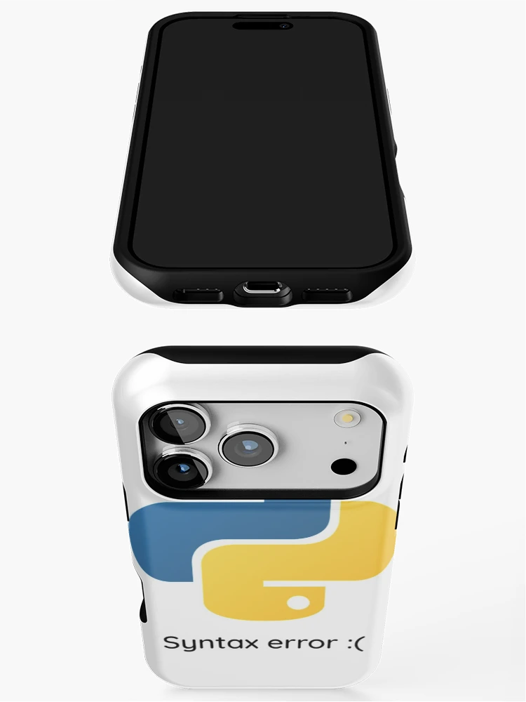 Thumbnail 3 of 4, iPhone Case, Python Tshirt Python syntax error | Python coding merch |Gift shirt python designed and sold by ellagnonmay.