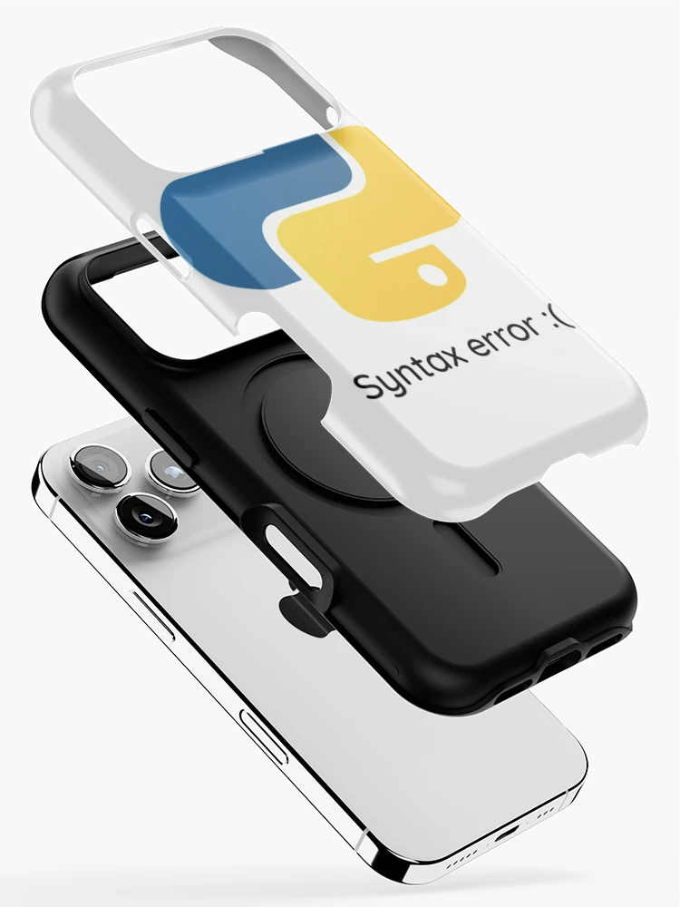 Thumbnail 2 of 4, iPhone Case, Python Tshirt Python syntax error | Python coding merch |Gift shirt python designed and sold by ellagnonmay.