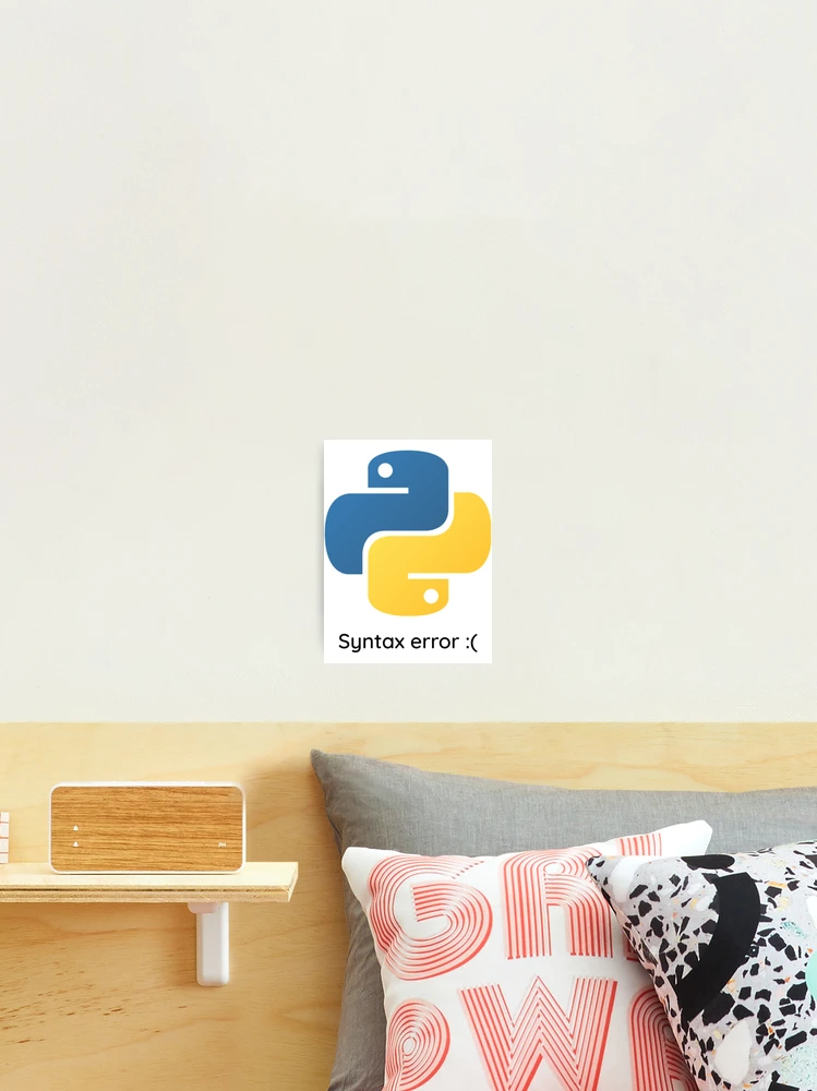 Thumbnail 2 von 3, Fotodruck, Python-T-Shirt Python-Syntaxfehler | Python Codierung Merch | Geschenk Shirt Python designt und verkauft von ellagnonmay.